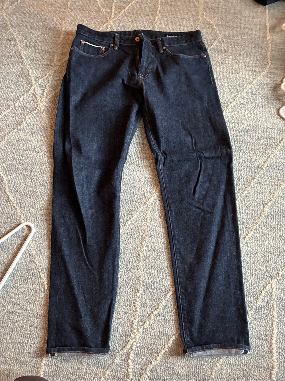 Bonobos Selvedge Straight Jeans in Deep Indigo